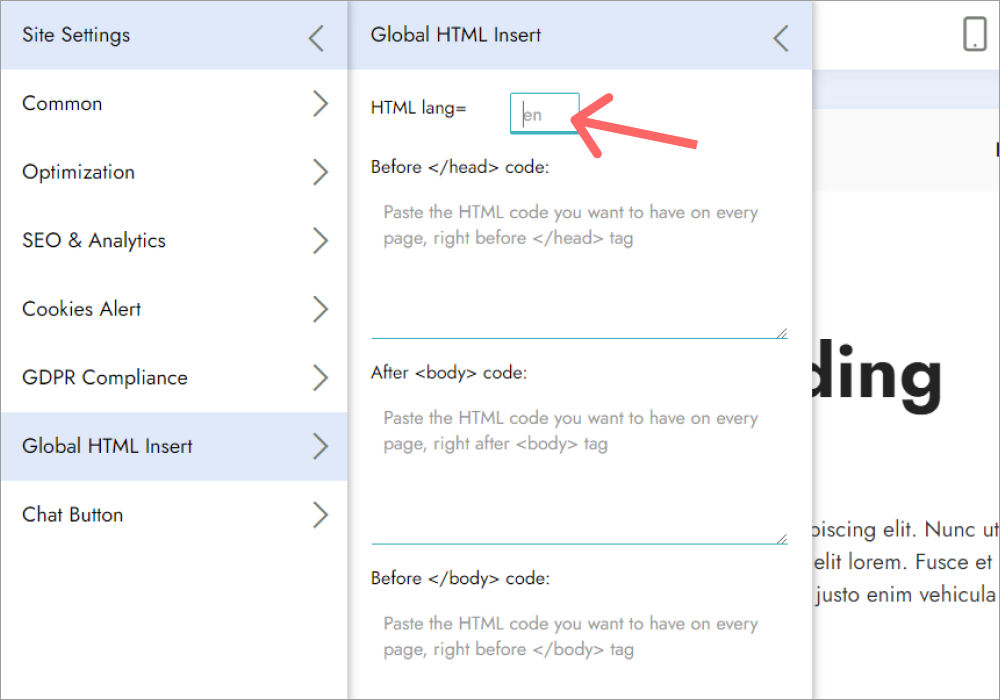 But you can clone your project in the Sites list to create copies of your site in other languages.